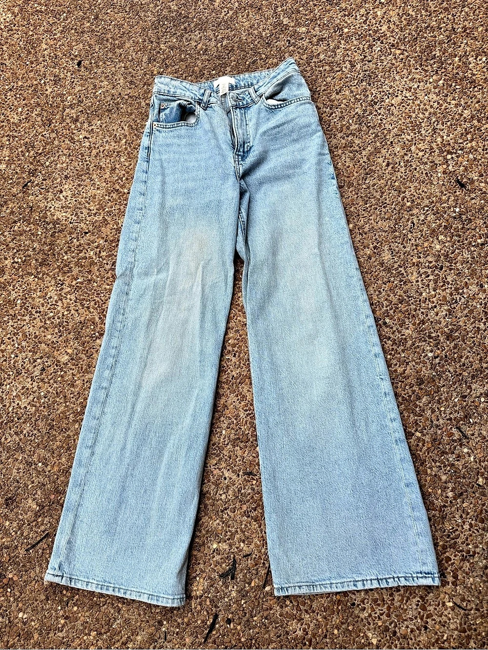 H&M Wide Leg Jeans in Blue